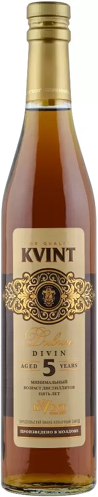 Коньяк Дивин Квинт 5 лет 0.5 л