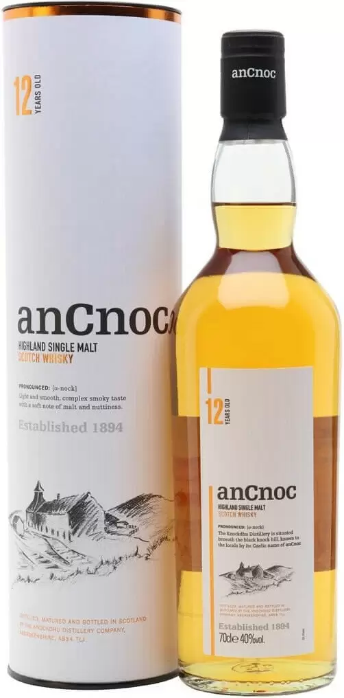 Виски An Cnoc 12 Years Old 0.7 л в подарочной упаковке