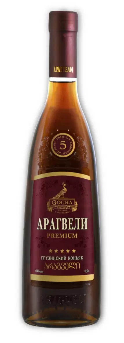 Коньяк Арагвели 5 Лет 0.5 л
