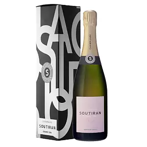 Шампанское Soutiran Rose Grand Cru Brut 0.75 л Gift Box