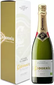 Игристое вино Codorniu Clasico Brut 0.75 л в подарочной упаковке