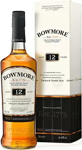 Виски Bowmore 12 Years Old Single Malt 0.7 л Gift Box
