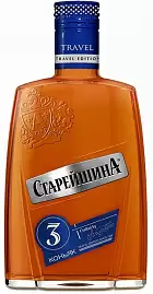 Коньяк Старейшина Трэвел 3 Года Фляга 0.25 л