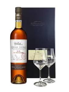 Коньяк Leyrat XO Hors d'Age 2 Glasses 0.7 л в подарочной упаковке