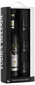 Водка Beluga Noble with 3 shots 0.7 л Gift Box