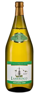 Белое Полусладкое Шипучее вино Lambrusco dell'Emilia Bianco Poderi Alti 1.5 л