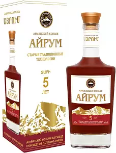 Коньяк Айрум 5 Лет 0.5 л Gift Box