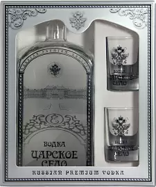 Водка Царское Село 2 Стопки 0.7 л Gift Box