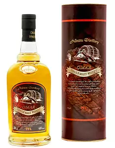 Виски Omar Single Malt Peated Type 0.7 л в подарочной упаковке