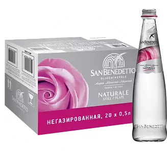 Вода негазированная San Benedetto Glass 0.5 л 20 шт.