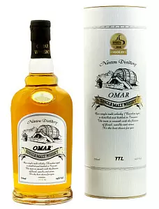 Виски Omar Single Malt Bourbon Type 0.7 л в подарочной упаковке