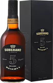 Бренди Soberano Reserva 5 0.7 л Gift Box