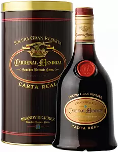 Бренди Sanchez Romate Cardenal Mendoza Carta Real Solera Gran Reserva 0.7 л Gift Box