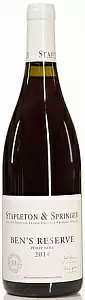Вино Stapleton & Springer Pinot Noir Ben's Reserve 2017 г. 0.75 л
