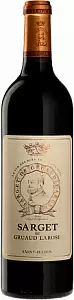 Вино Sarget du Gruaud-Larose 2017 г. 0.75 л