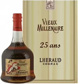 Коньяк Lheraud Cognac Vieux Millenaire 0.7 л в подарочной упаковке