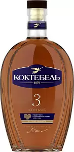 Коньяк Коктебель 3 Звезды 0.5 л