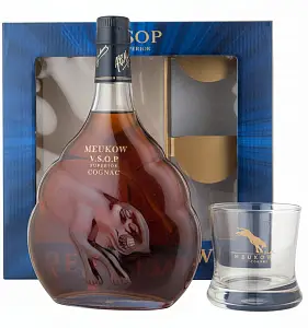 Коньяк Meukow VSOP Glass 0.7 л в подарочной упаковке