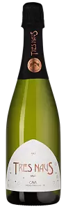 Белое Брют Вино Tres Naus Brut Cellers Domenys 0.75 л
