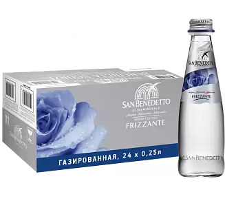 Вода газированная San Benedetto Glass 0.25 л 24 шт.