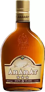 Коньяк Арарат 3 звезды 0.25 л