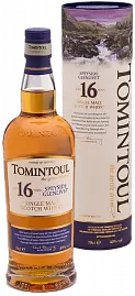 Виски Tomintoul Speyside Glenlivet Single Malt Scotch 16 Years Old 0.7 л Gift Box
