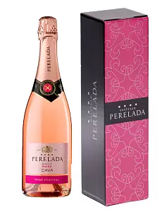 Игристое вино Cava DO Perelada Brut Rosado 0.75 л Gift Box