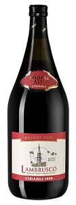 Красное Полусладкое Шипучее вино Lambrusco dell'Emilia Rosso Poderi Alti 1.5 л