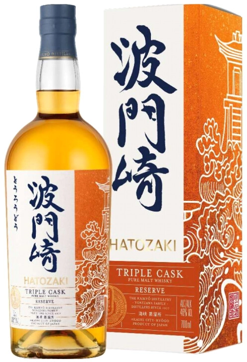Виски Hatozaki Triple Cask Reserve 0.7 л в подарочной упаковке