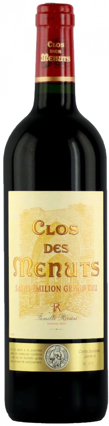 Вино Красное Сухое "Кло де Меню" 0,75 л 2015 г. (WS)