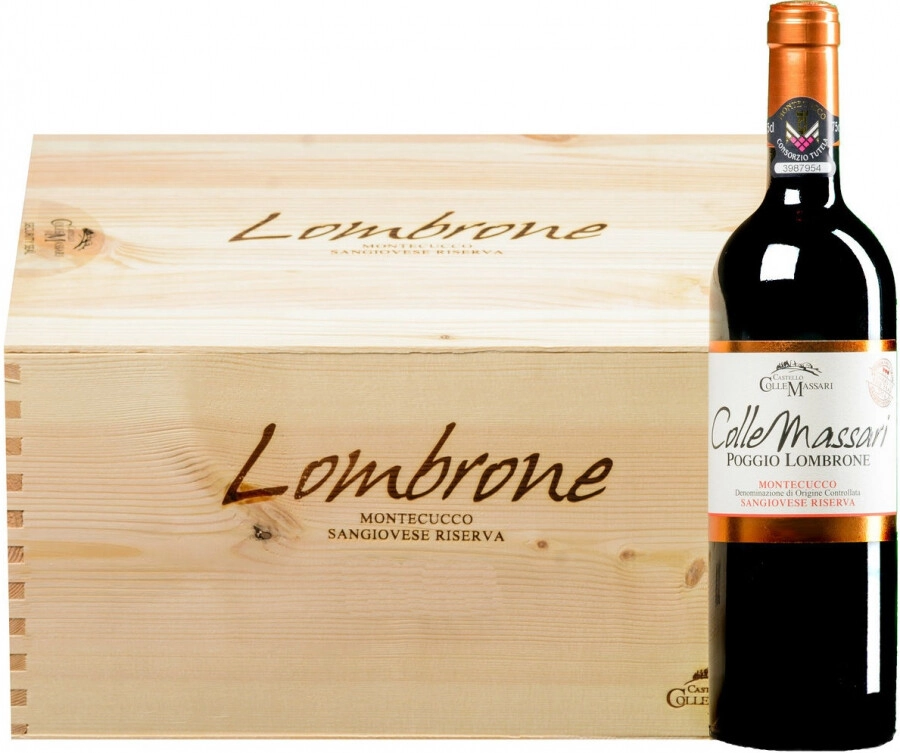 Вино Colle Massari Poggio Lombrone Riserva 2013 г. 1.5 л в подарочной упаковке