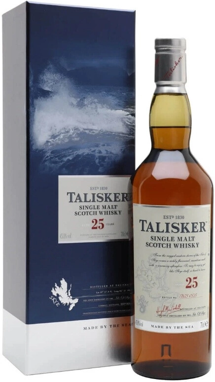 Виски Talisker 25 Years Old 0.7 л в подарочной упаковке