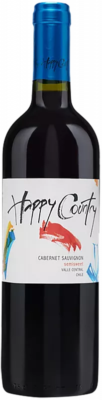Вино Happy Country Cabernet Sauvignon Central Valley DO Bodegas y Vinedos de 0.75 л