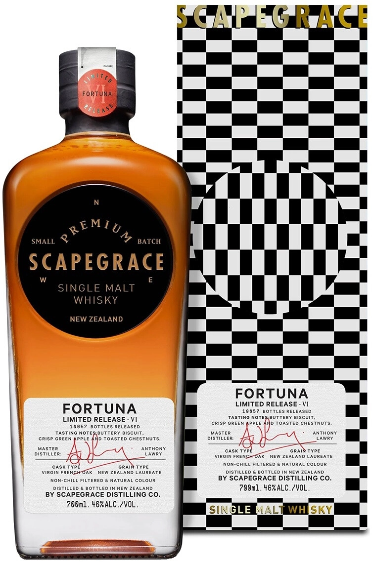 Виски Scapegrace Fortuna 3 Years Old 0.7 л в подарочной упаковке