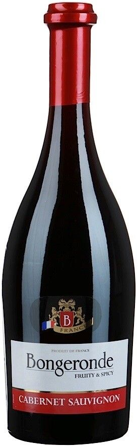 Вино Красное Полусухое "Бонжеронд Каберне Совиньон" 0,75 л (MW)