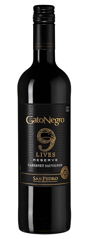 Вино Gato Negro 9 Lives Reserve Cabernet Sauvignon 2019 г. 0.75 л