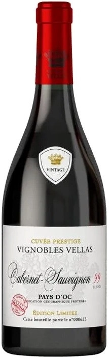 Вино Vignobles Vellas Cabernet Sauvignon Blend 99 0.75 л