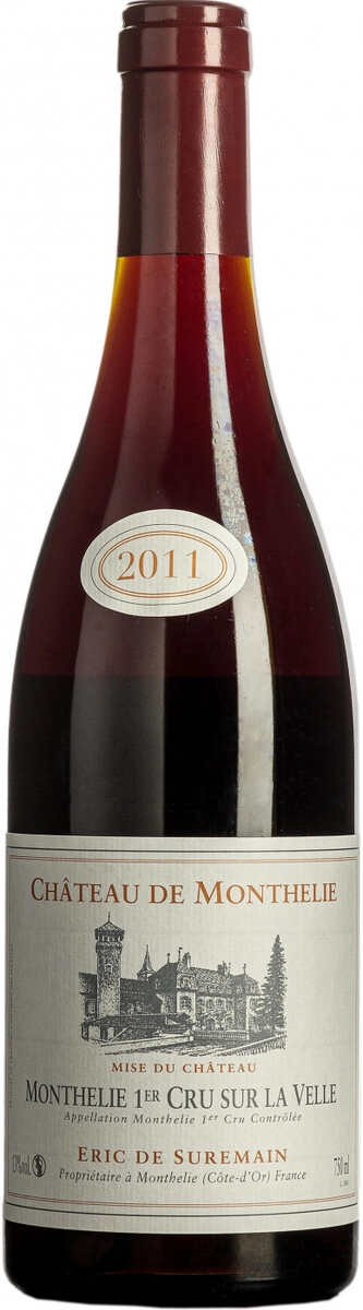 Вино Eric de Suremain Chateau de Monthelie Monthelie 1er Cru Sur la Velle 2011 г. 0.75 л