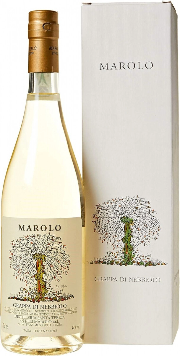 Граппа Marolo Grappa di Nebbiolo 0.7 л в подарочной упаковке