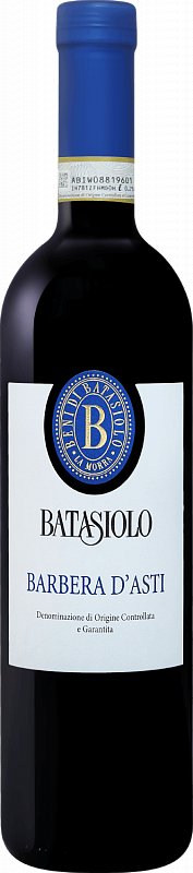 Вино Красное Сухое "Батазиоло Барбера Д Асти DOCG" 0,75 л 2019 г. (LD)
