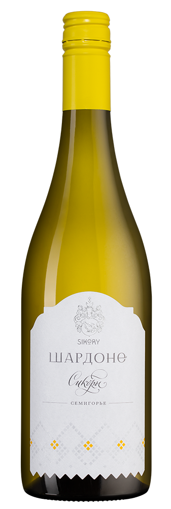 Вино Белое Сухое "Sikory Chardonnay" 0,75 л 2019 г. (SW)