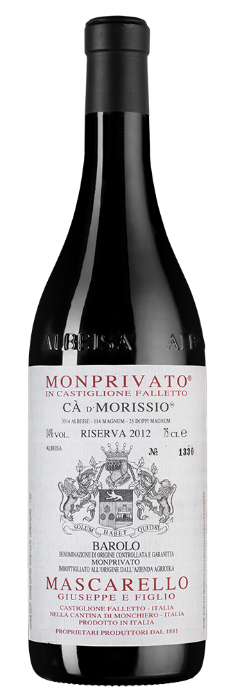 Вино Красное Сухое "Бароло Ризерва Монпривато Ка д Мориссио" 0,75 л 2012 г. (SW)