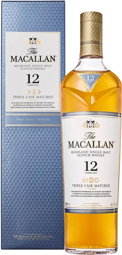Виски Macallan Triple Cask Matured 12 Years Old 0.7 л Gift Box