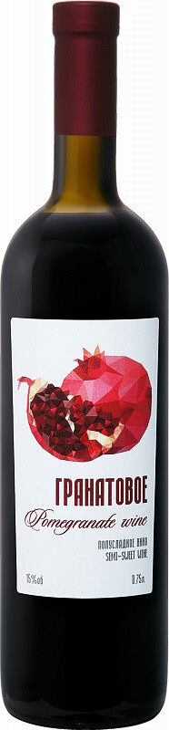 Вино Красное Полусладкое "Artsakh Pomegranate Semi Sweet" 0,75 л (WS)