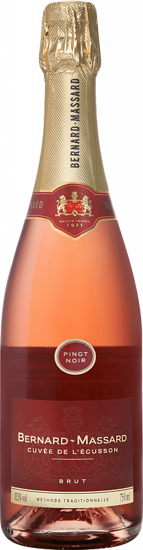 Игристое вино Cuvee De L'Ecusson Brut Pinot Noir Rose Bernard-Massard 0.75 л
