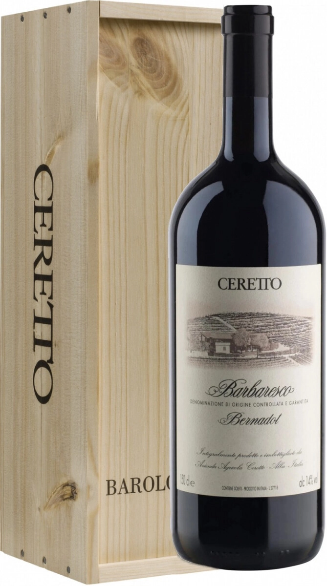 Вино Barbaresco Bernadot Ceretto 2021 г. 1.5 л в подарочной упаковке