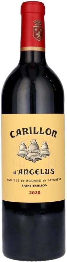 Вино Carillon d'Angelus Saint-Emilion Grand Cru АОС Chateau Angelus 2020 г. 0.75 л