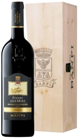 Вино Banfi Poggio alle Mura Brunello di Montalcino Riserva 2017 г. 0.75 л в подарочной упаковке
