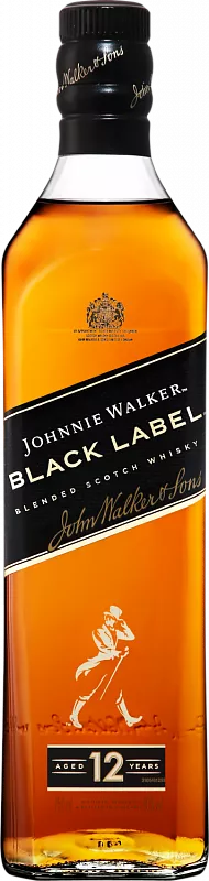 Виски Johnnie Walker Black Label Blended Scotch Whisky 0.75 л