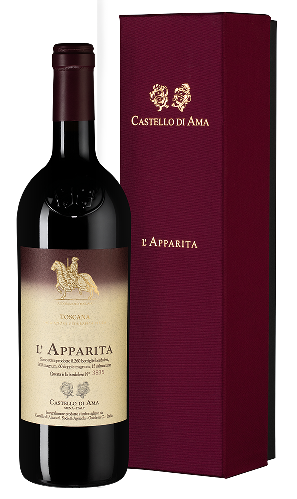 Вино l'Apparita 2017 г. 0.75 л Gift Box
